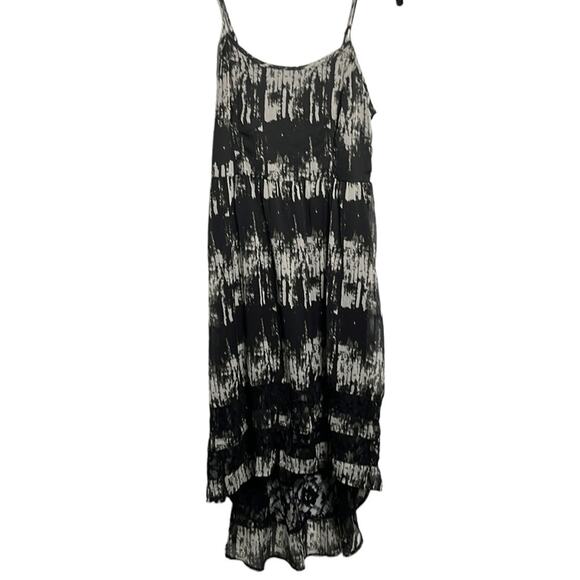 Band of Gypsies Black and White Print Strappy High Low Dress Size Medium - Picture 1 of 9
